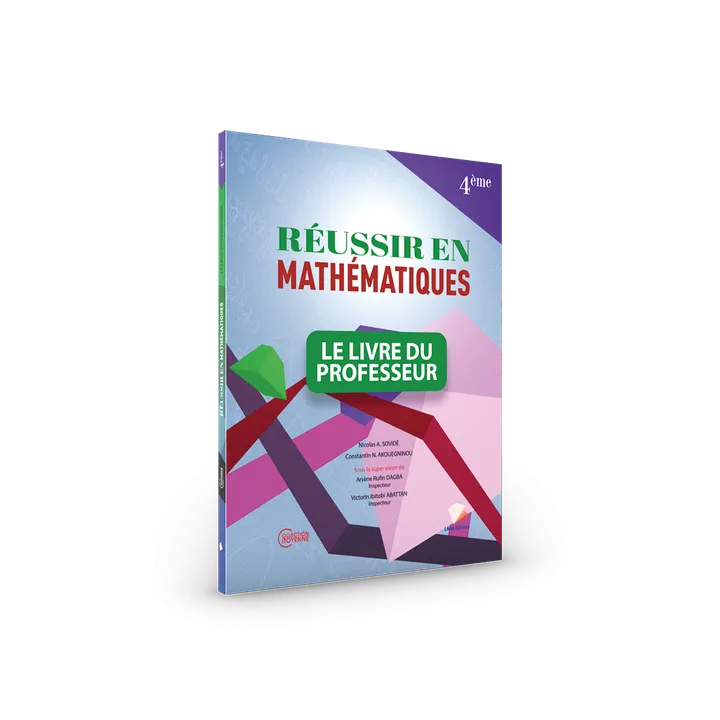 Couverture de Réussir en Mathématiques - 4ème (Livre du professeur)