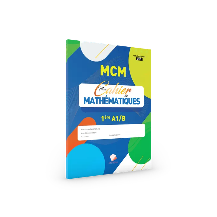 Couverture de Mon cahier de Mathématiques 1ère AB