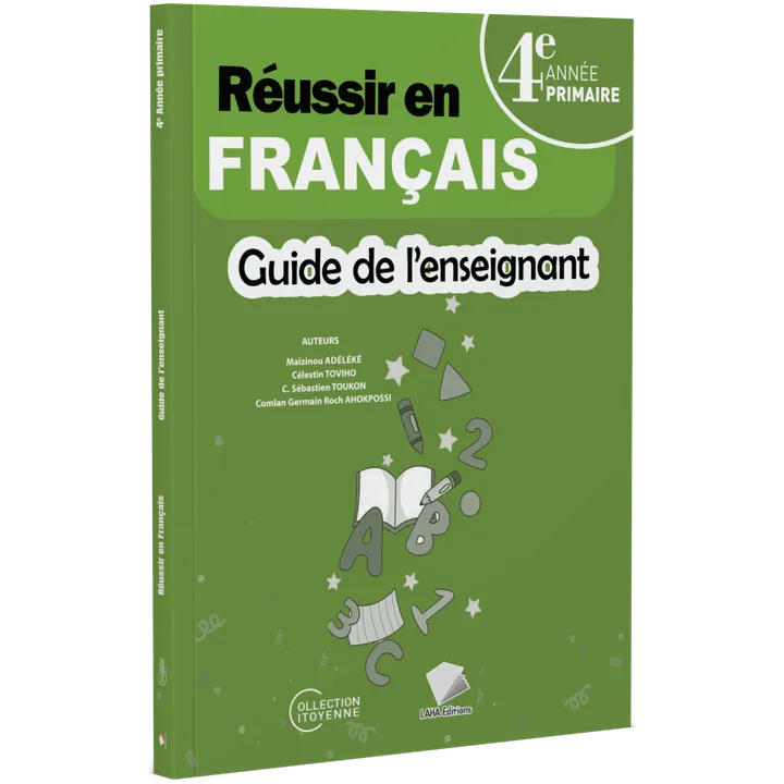 Couverture de Réussir en Français - 4ème Primaire (Guide de l'enseignant)