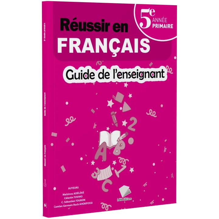 Couverture de Réussir en Français - 5ème Primaire (Guide de l'enseignant)
