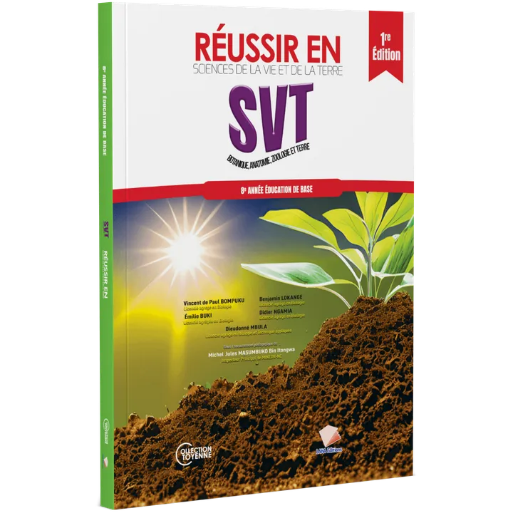 Couverture de Réussir en SVT - 8ème Année EB (Manuel)
