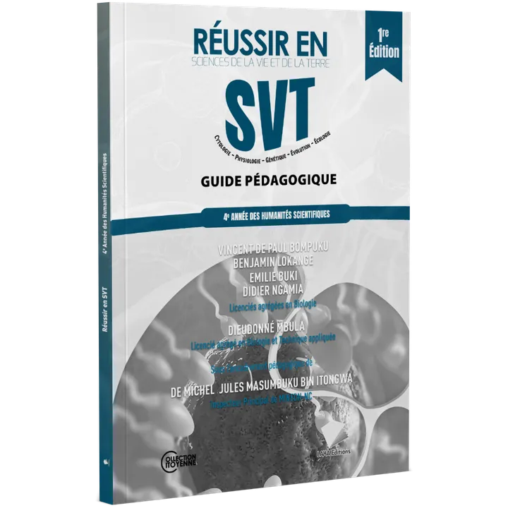 Couverture de Réussir en SVT - 4ème Année Hum (Guide pédagogique) 