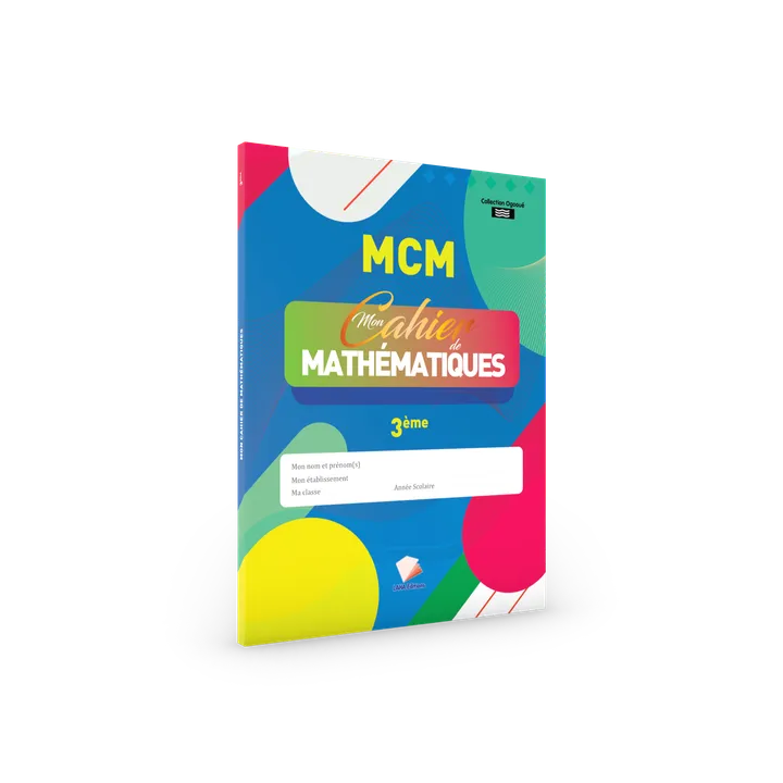 Couverture de Mon cahier de Mathématiques 3ème